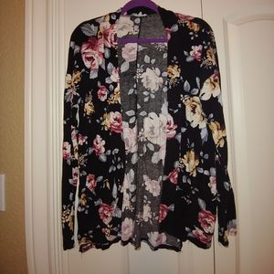 Floral pattern cotton cardigan Style